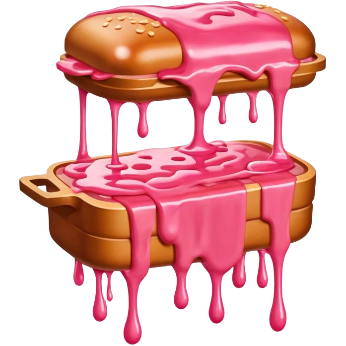  SPAM meat melted pink dripping sauce neo classical statue emoji