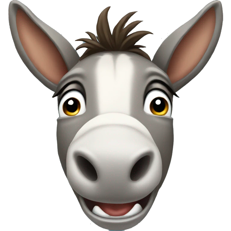 donkey mouth open emoji