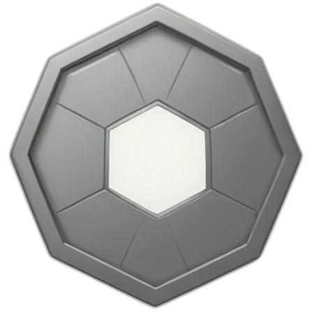 round-coin-with-hexagon-inside emoji