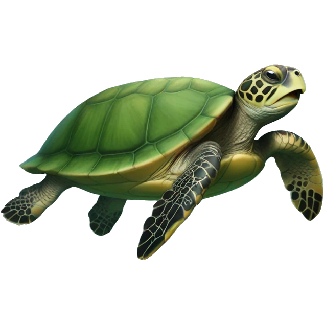 turtle swimming emoji