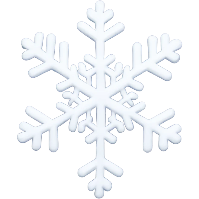 heart shaped snowflake  emoji