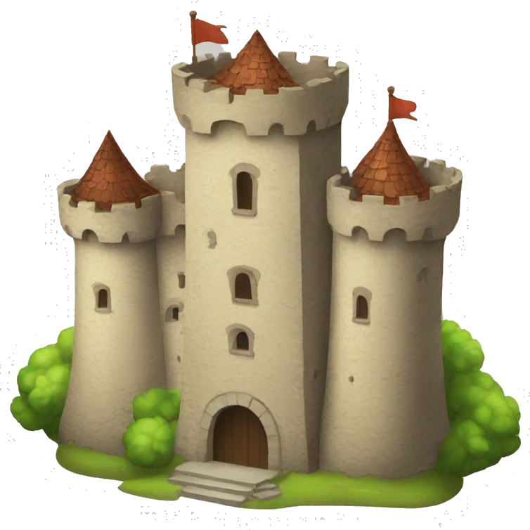 old castle emoji