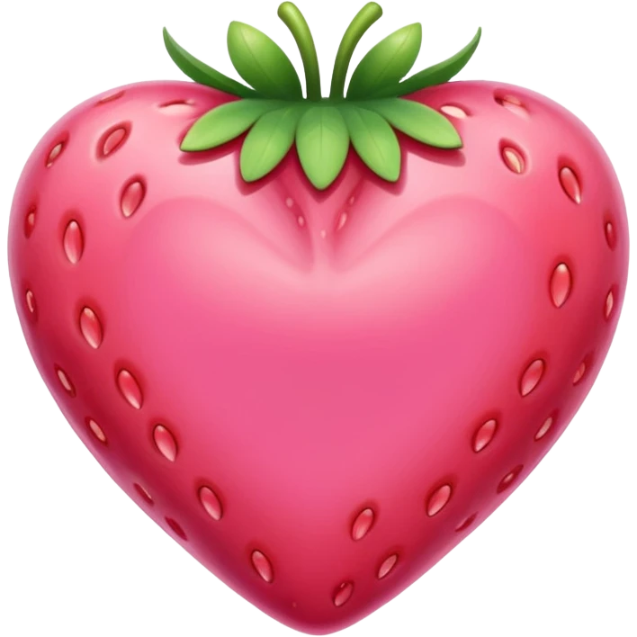 Strawberry pink heart emoji