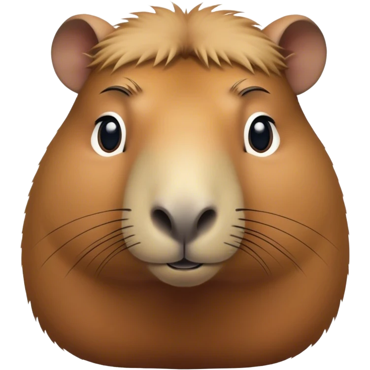 Cinematic Noble Capybara Portrait Emoji, Poised and serene, with a robust, rounded build covered in soft, earthy fur and gentle, wise eyes, Simplified yet sharp and sophisticated features, highly detailed, glowing with a warm, natural glow, high shine, intelligent and calm, stylized with an air of understated authority, focused and attentive, soft glowing outline, capturing the essence of a watchful and confident guardian that feels as though it could step out of the screen with effortless authority! emoji