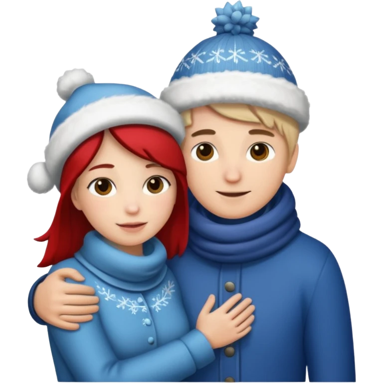 Due che si abbracciano natale emoji