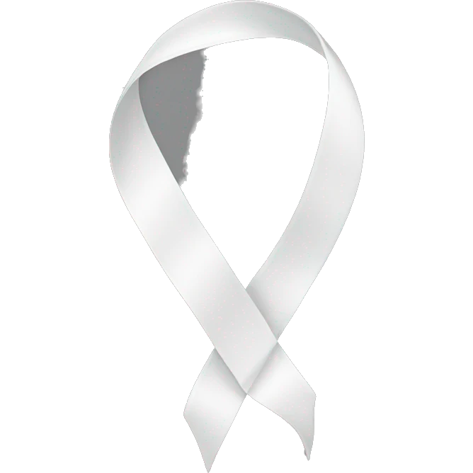 ribbon color white emoji