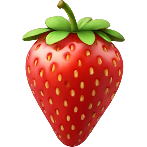 3d Strawberry  emoji