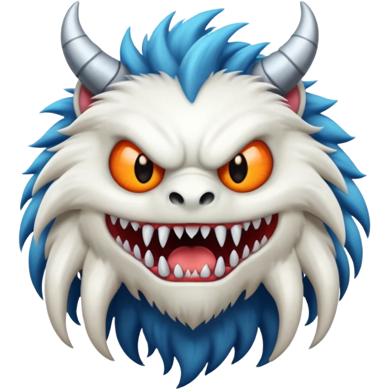 Monster branco emoji