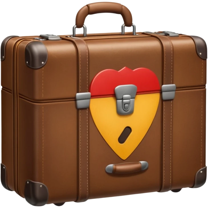 Suitcase half-open emoji