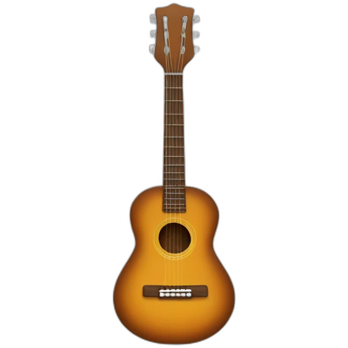 Une gouffre en forme de guitare emoji