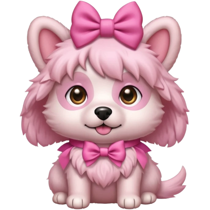 pink girly dog emoji