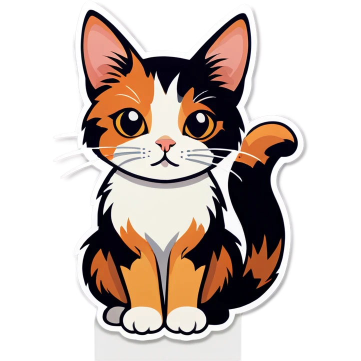 Calico cat emoji