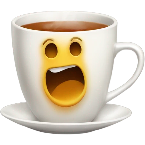 a nice hot cup of tea  emoji
