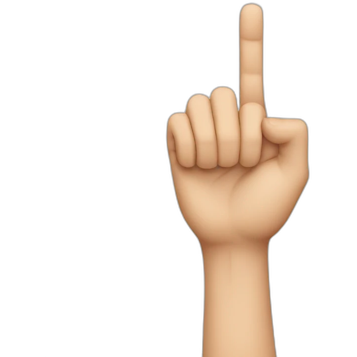 Point to wrist emoji