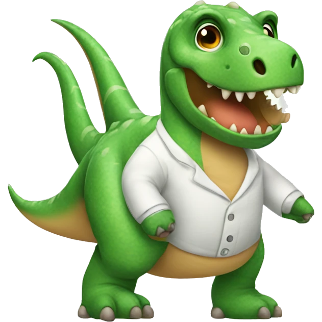 Dinosaur in teddy pjs emoji