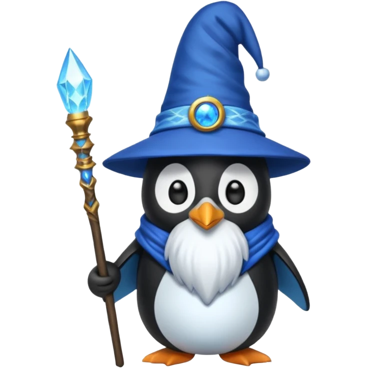 Penguin Wizard emoji