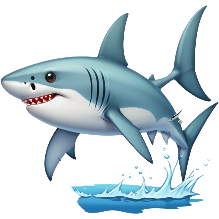 Tiburón con piernas y zapatos emoji