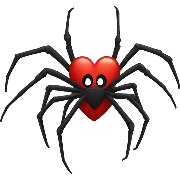 Heart shaped spider ￼ emoji