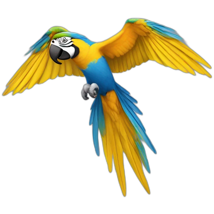 Blue And Gold Macaw Flying emoji