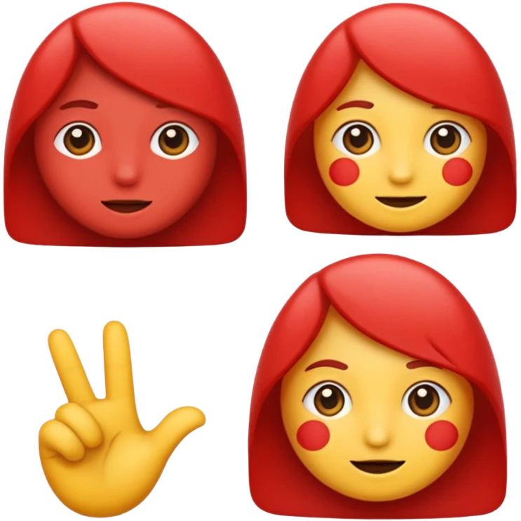 🔰 this emoji convert into left side red colour and right side colour into white emoji
