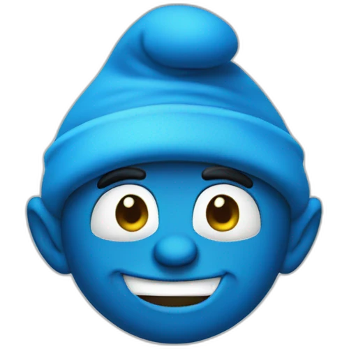 Smurf emoji