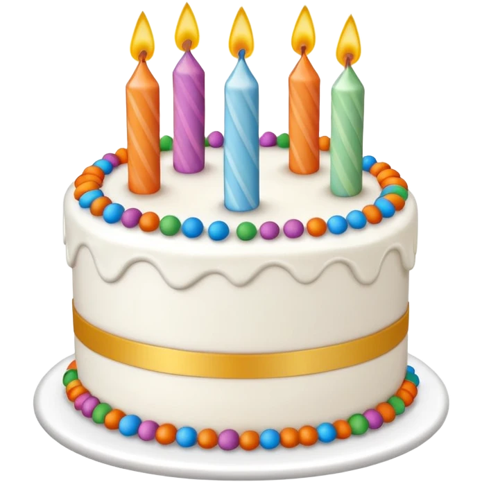birthday cake white emoji