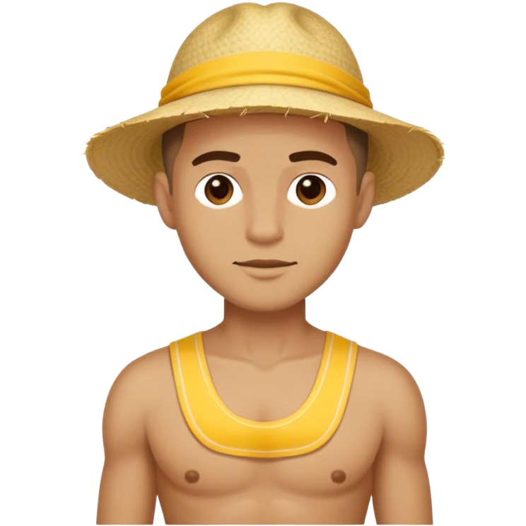 Television man with beach outfit emoji