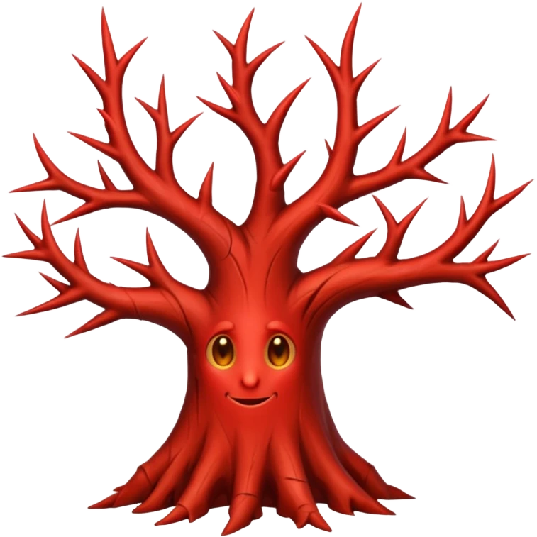 red thorn tree emoji