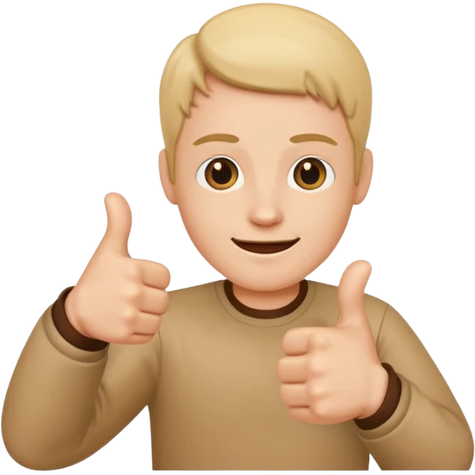 Thumbs up with two thumbs. emoji