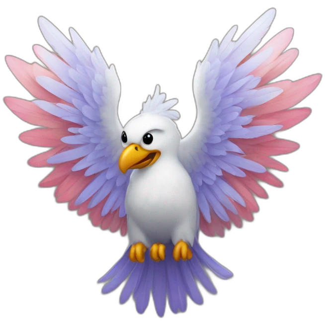 cœur avec des ailes enflammées emoji