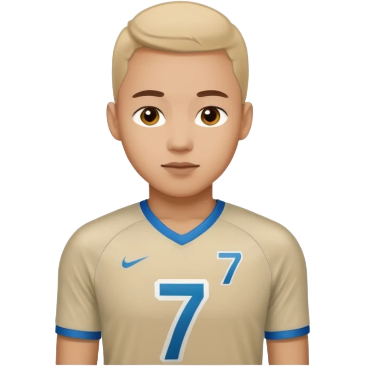 Number 7 Printed Athlete emoji