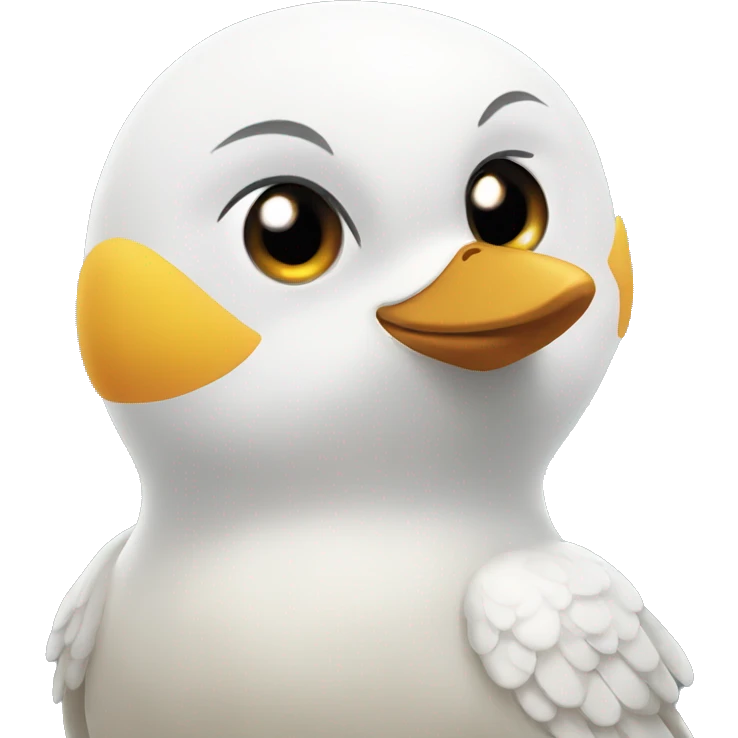 A smiling bird emoji