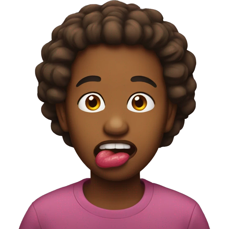 Emoji lip bitting emoji