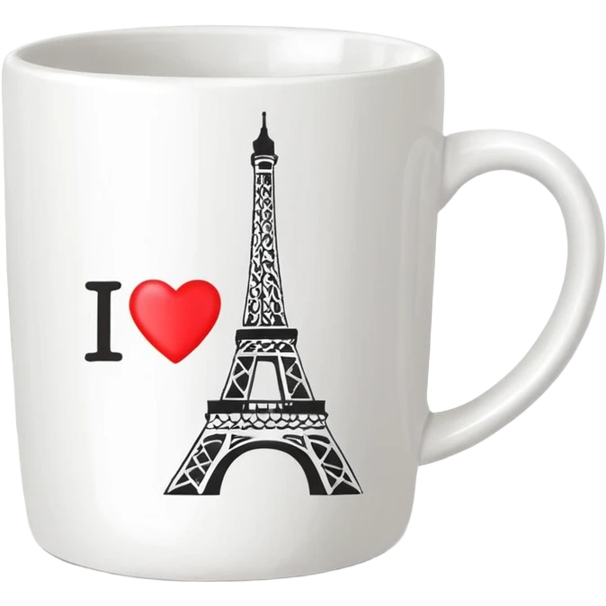 mug-cup-with-text-ı❤️paris- emoji
