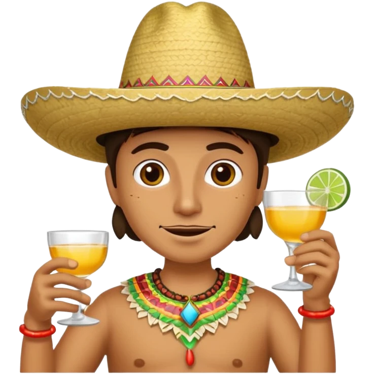 Gallo tomando tequila  emoji