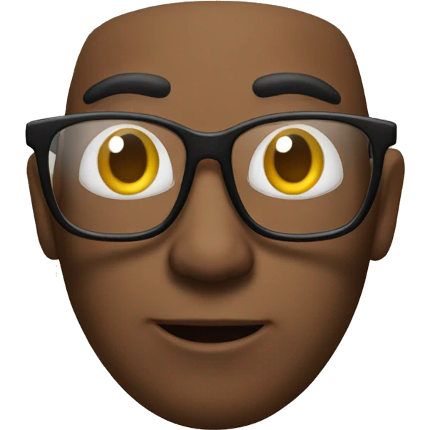 the same with glasses emoji