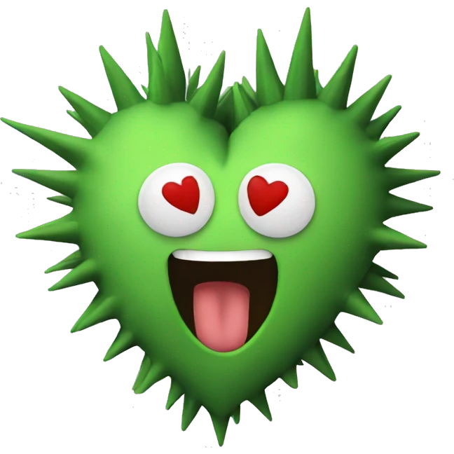 spiky heart emoji