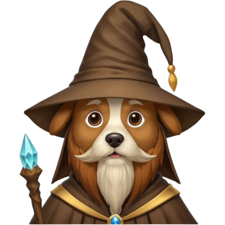 Dog wizard emoji