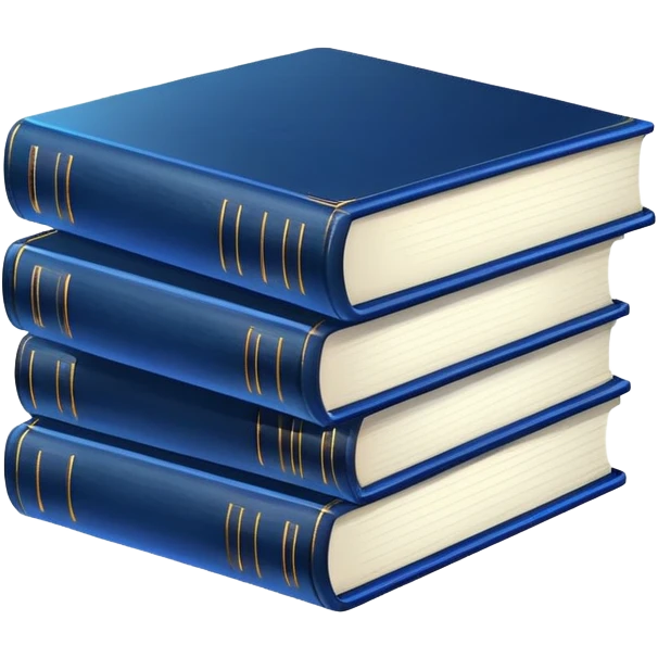 2 neon dark blue books emoji