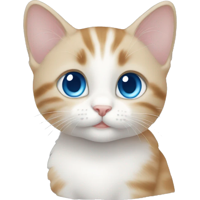 baby cat blue eyes emoji