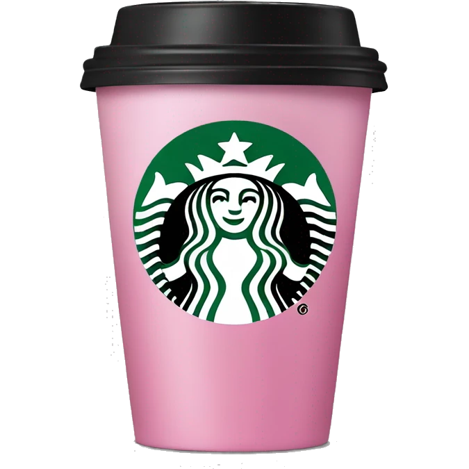 Pink Starbucks drink emoji