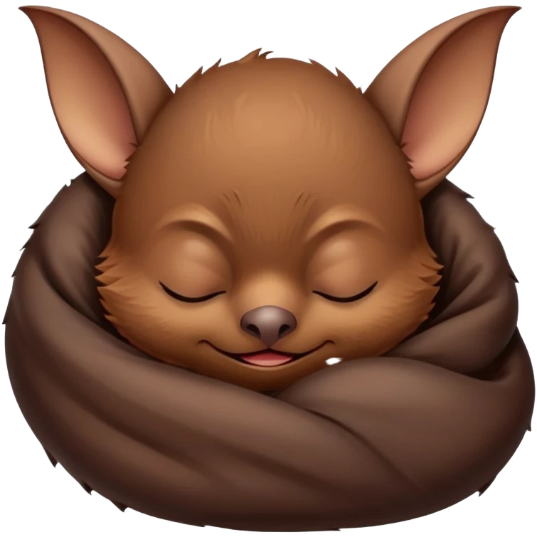 upside down sleeping bat emoji