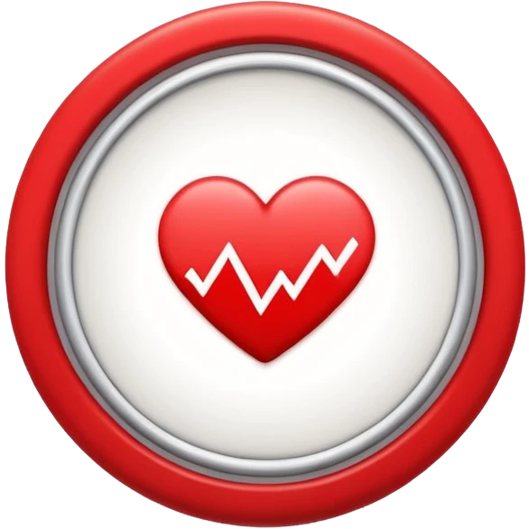 Minimalist pause button (two vertical bars) inside a soft circle, with a tiny heart above. Symbol of taking a mindful break. emoji