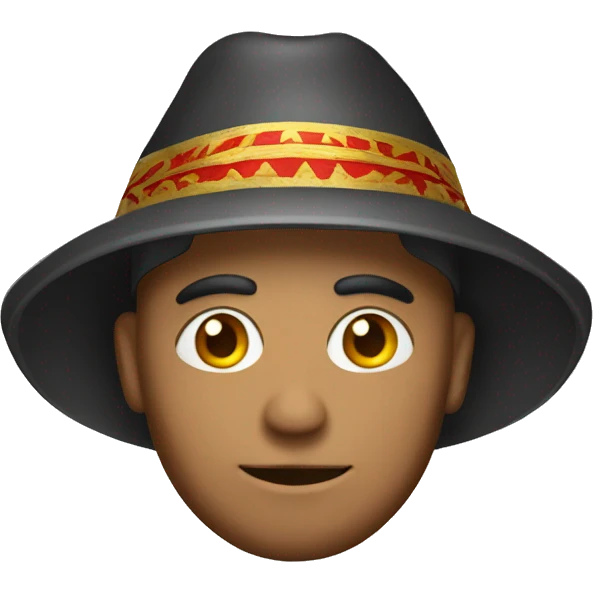 man with a macedonian hat emoji