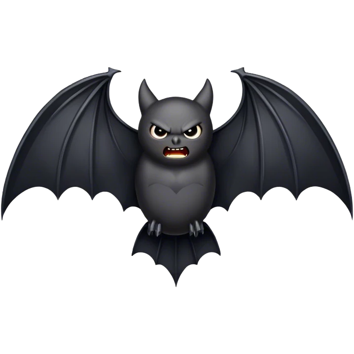 ANGRY bat wings emoji