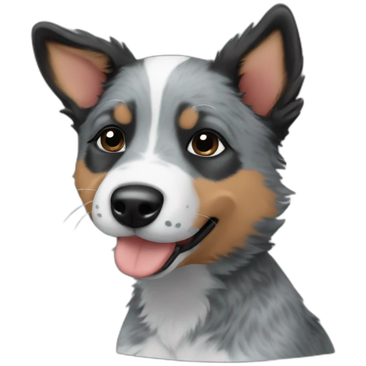 Blue Heeler puppy emoji