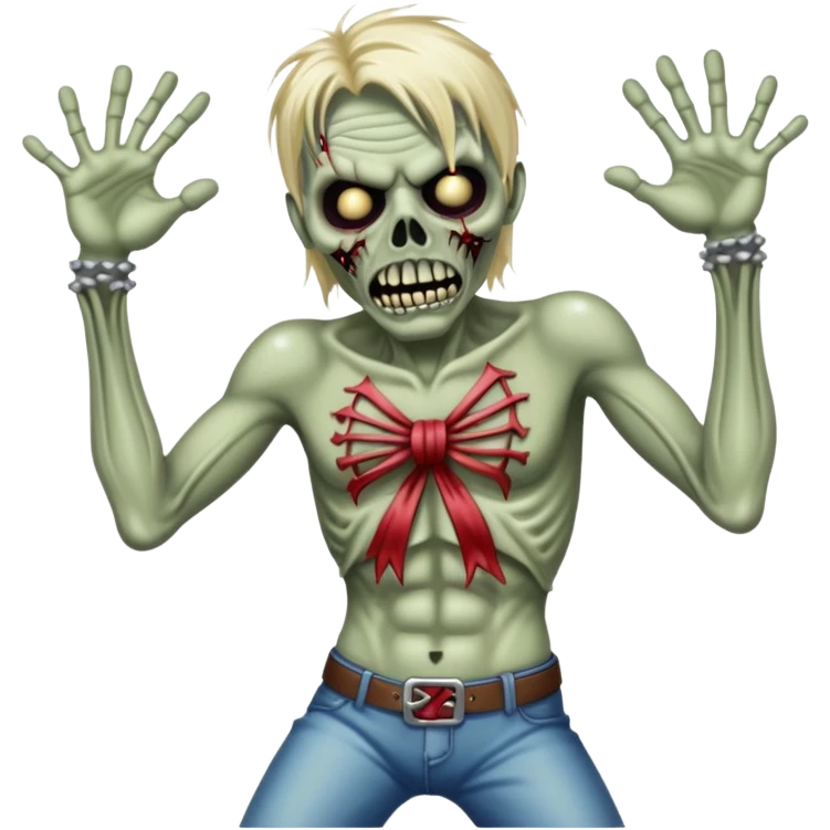 iron maiden zombie eddie glamour sparkle dance emoji