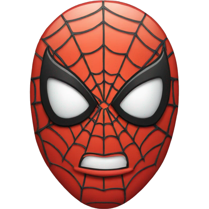 spiderman face with yellow color  emoji