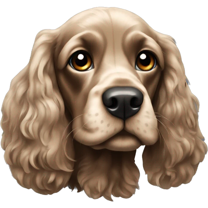 Black cocker spaniel  emoji