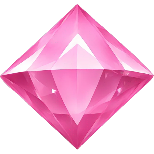 Pink diamond emoji